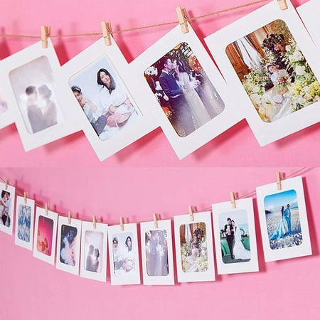 Floratek 30 PCS DIY Kraft Paper Photo Frames 4x6 Paper Picture Frame Bulk with Wooden Clips and String Hanging Cardboard Photo Frame Set for Home Wall Decor Floratek 30 PCS DIY Kraft Paper Photo Frames 4x6 Paper Picture Frame Bulk with Wooden Clips and String Hanging Cardboard Photo Frame Set for Home Wall Decor